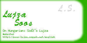 lujza soos business card