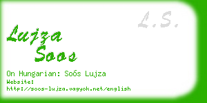 lujza soos business card